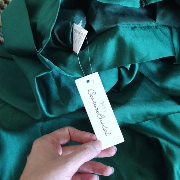 NWT Evergreen Satin Skirt - Picture 6 of 6